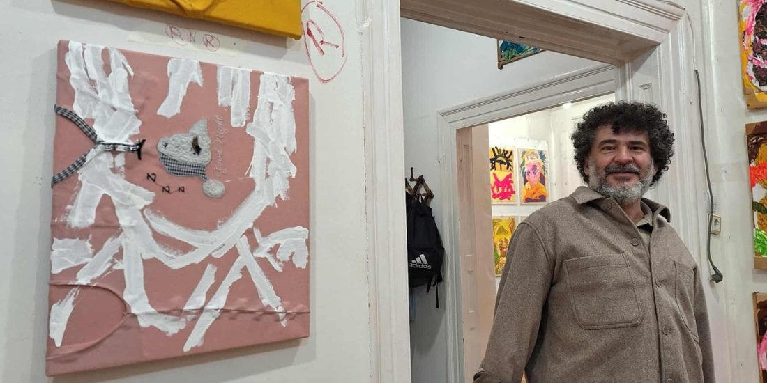 Performance Comănescu de reinterpretare a acțiunilor Rostopasca, în atelierul artistului/ galerie foto Performance Comănescu de reinterpretare a acțiunilor Rostopasca, în atelierul artistului/ galerie foto