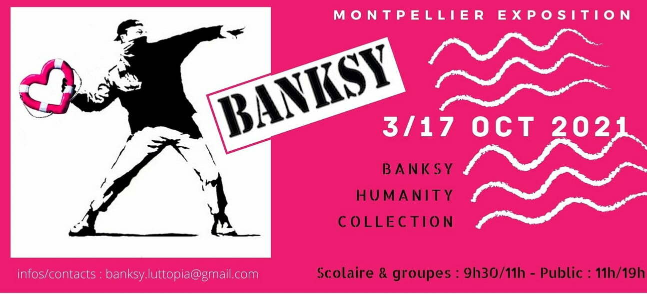 La Montpellier, o expoziţie a artistului stradal Banksy vine în ajutorul migranţilor naufragiaţi