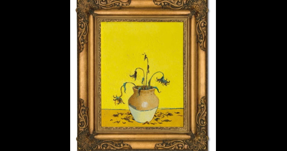 Un Banksy inspirat de Van Gogh ar putea atinge 15 milioane de euro în licitaţie