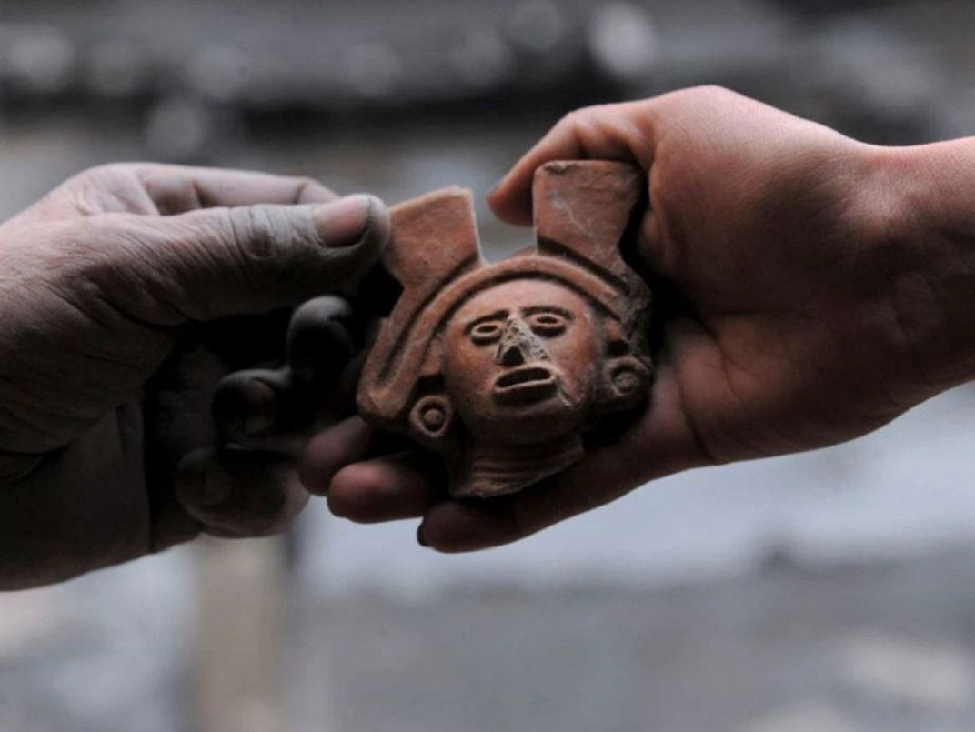 Un altar aztec construit în secret a fost descoperit în Mexico City