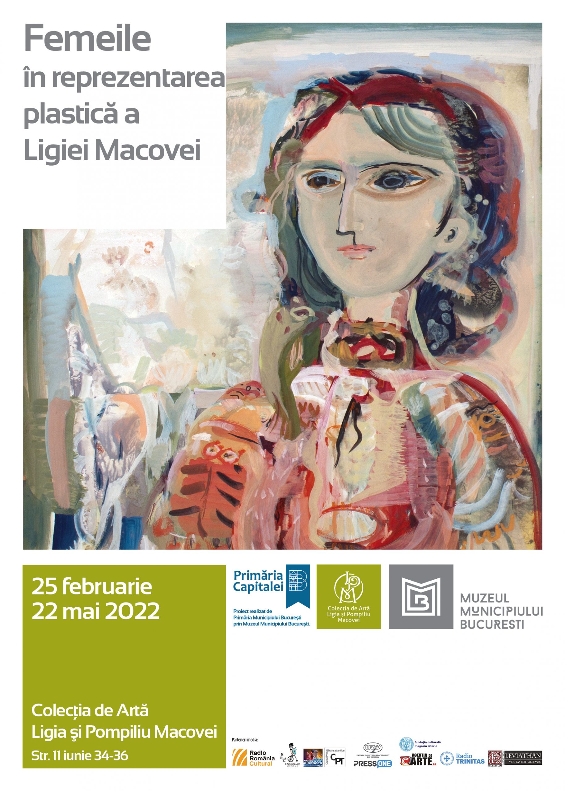 Expoziţia “Femeile în reprezentarea plastică a Ligiei Macovei” va fi vernisată pe 25 februarie, la Colecția de Artă “Ligia și Pompiliu Macovei”