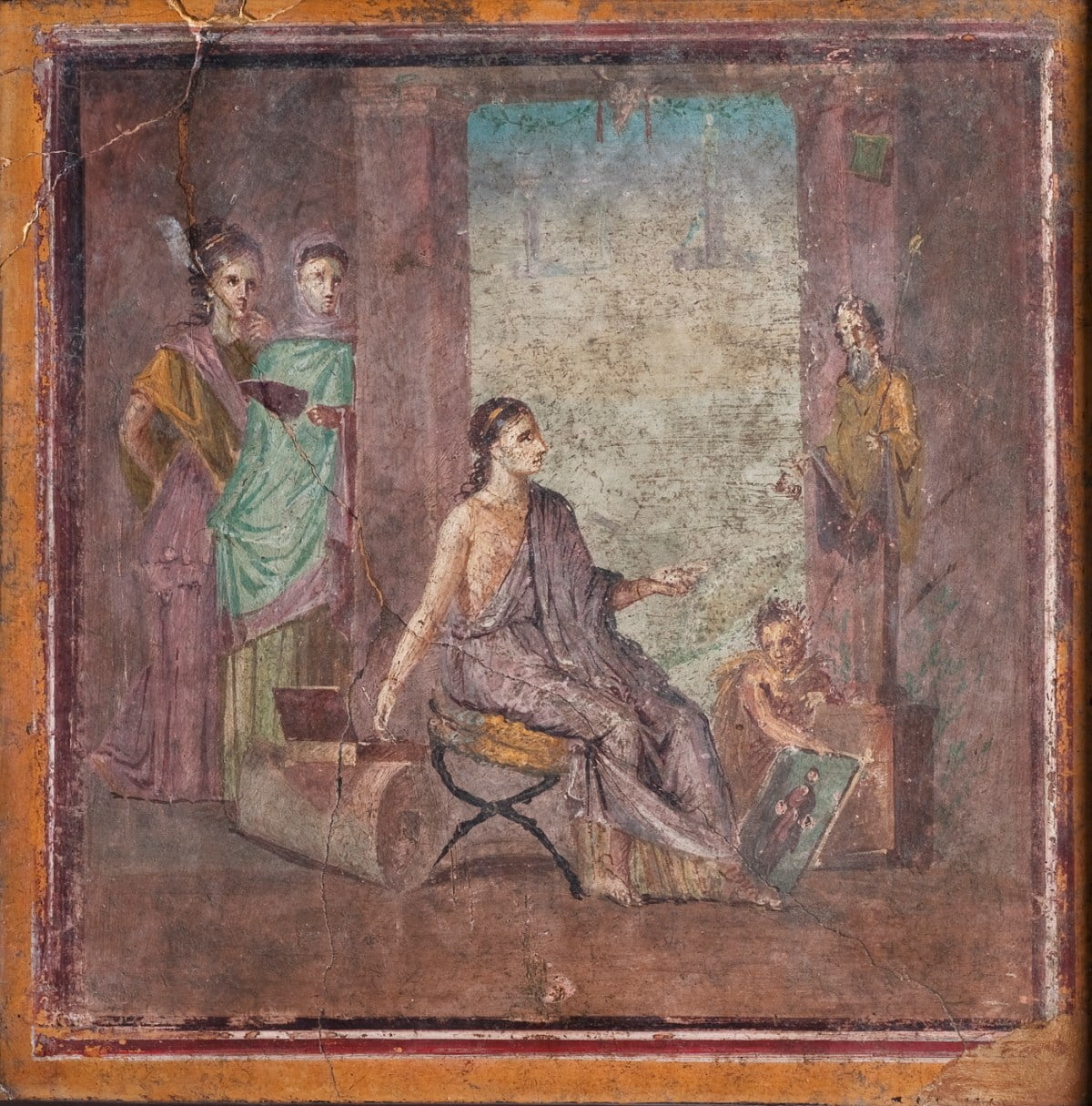 Fresce dispărute în Pompei – “readuse la viaţă”, într-o expoziţie online creată la New York University