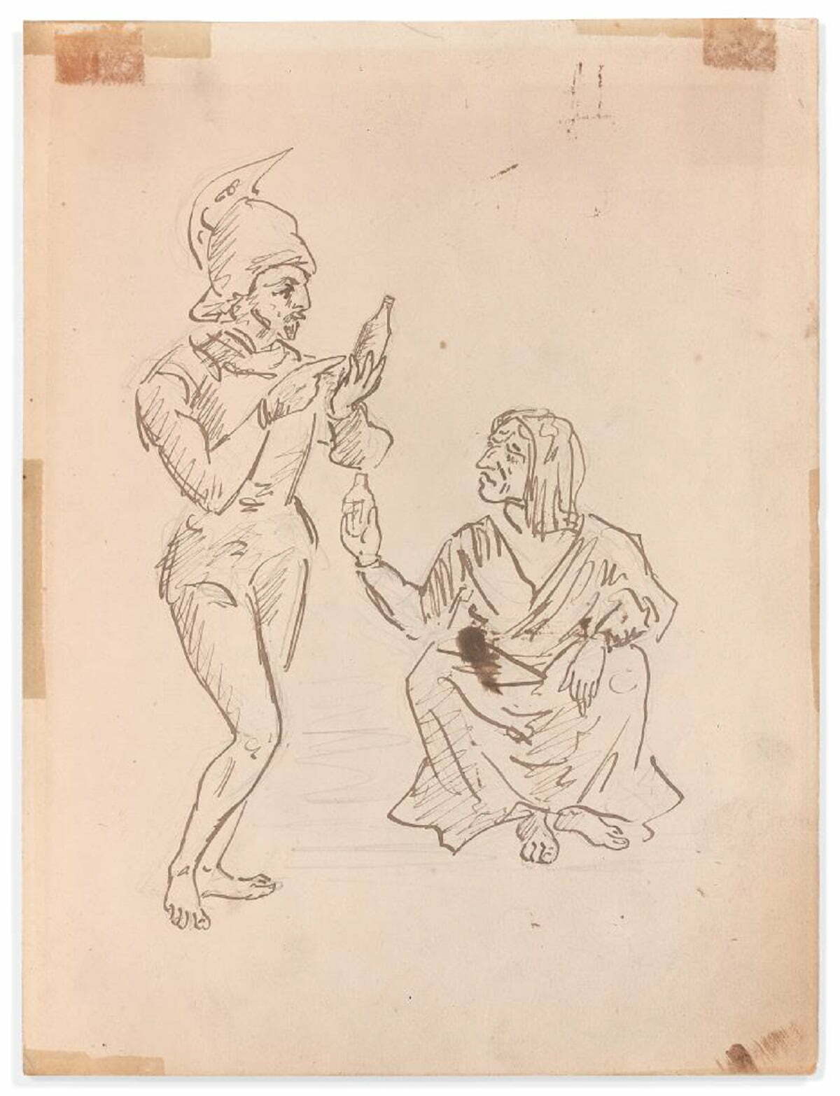Un desen de tinerețe al lui Cézanne, recent descoperit, va fi scos la licitație în martie