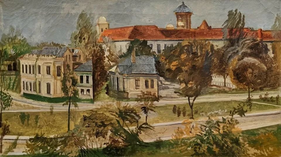 Mănăstirea Mihai Vodă, într-un tablou de Ion Grigorescu, la MNAC