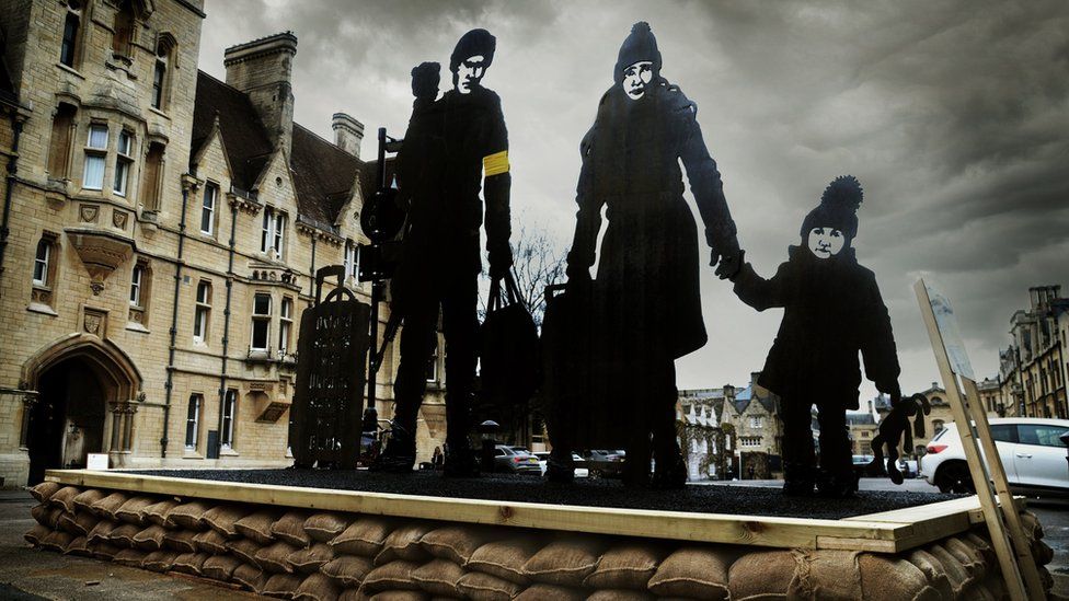 O sculptură înaltă de 3,5 metri, omagiu adus poporului ucrainean, a fost amplasată în Oxford