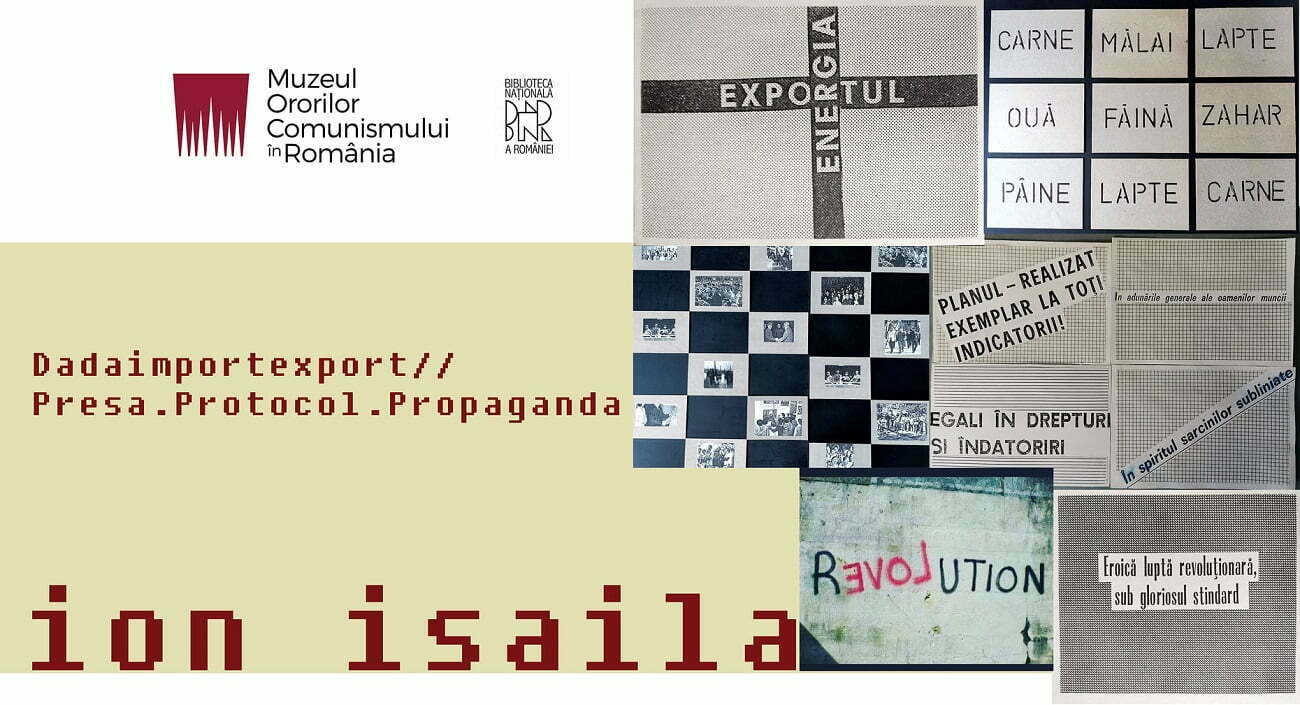 Expoziție de colaje-manifest inspirate de epoca Ceaușescu, la Biblioteca Națională a României