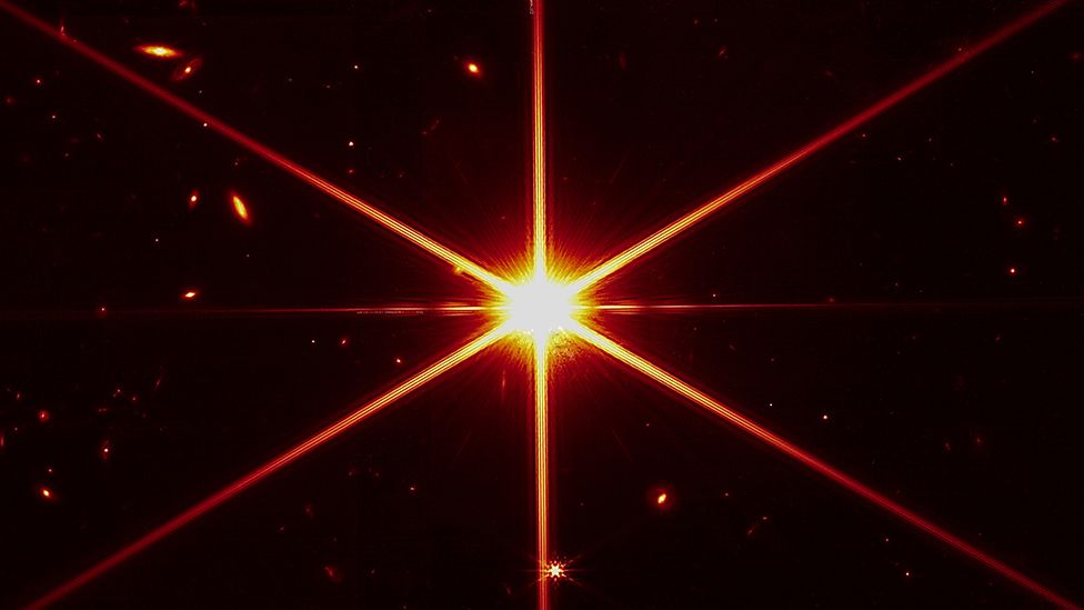 Telescopul Spațial James Webb a reușit să obțină o imagine perfect focalizată a unei stele