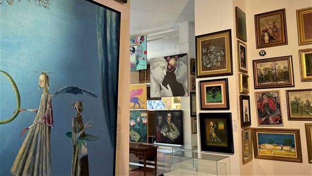 expoziția de artă contemporană, la palatul cesianu racoviță