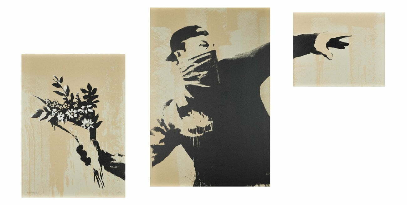 „Thrower”, de Banksy – vedeta licitaţiei dedicate misteriosului artist