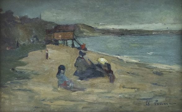 pe plaja dupa ploaie