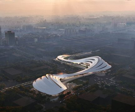 zha jinghe new city international culture art centre