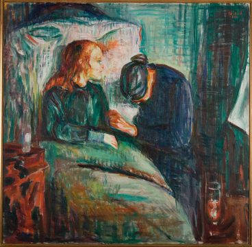 Copil bolnav, Munch