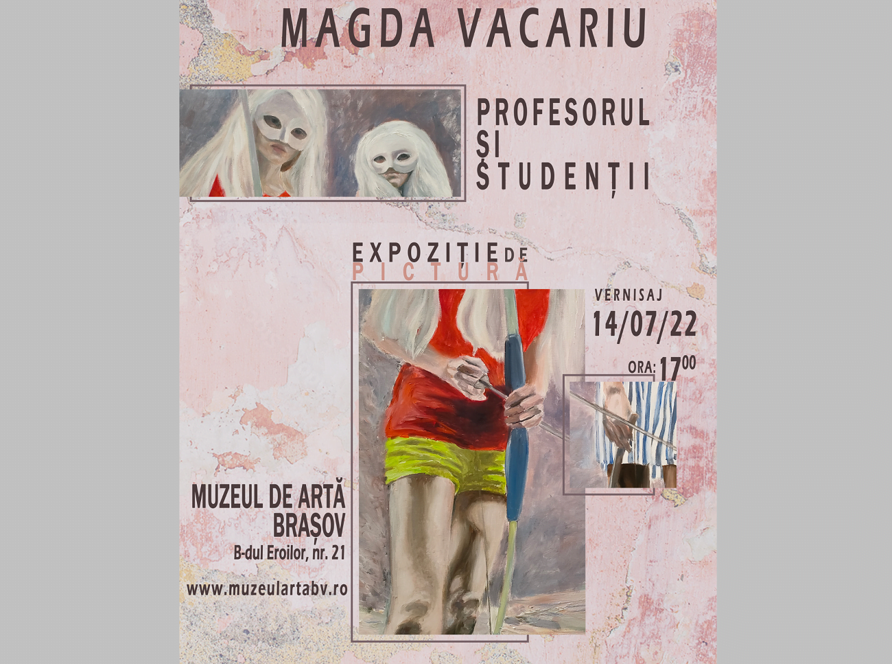 Creațiile artistei Magda Vacariu și ale ucenicilor ei, expuse la Muzeul de Artă Brașov
