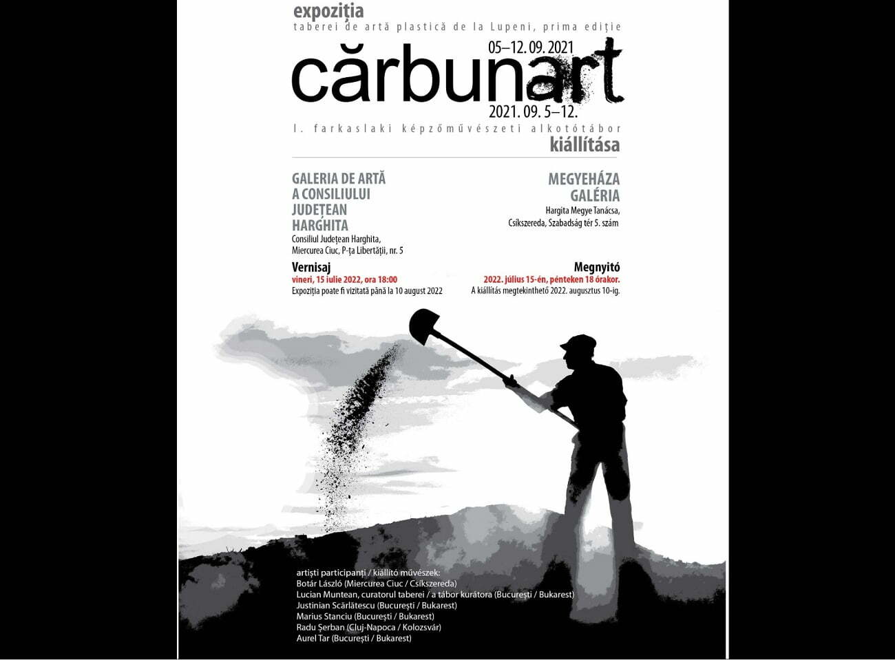 Cărbunart – expoziția primei ediții a taberei de artă contemporană de la Lupeni