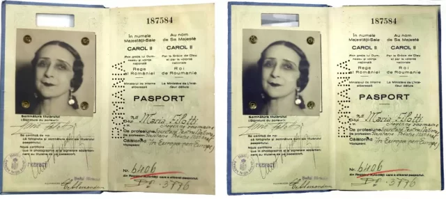 pasaport maria filotti 1927
