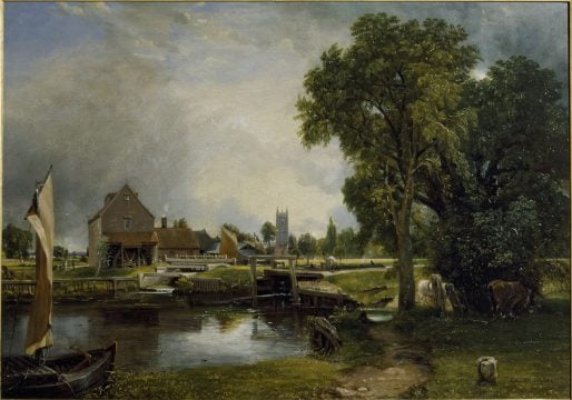 john constable, ‘dedham lock and mill’, 1820