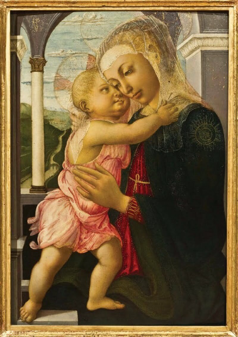 madonna col bambino detta madonna della loggia sandro botticelli