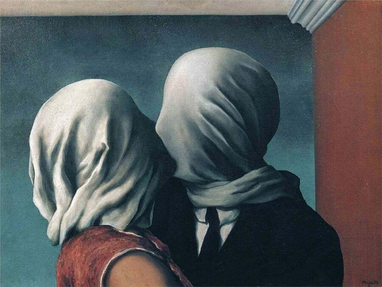 the lovers 2 rene magritte