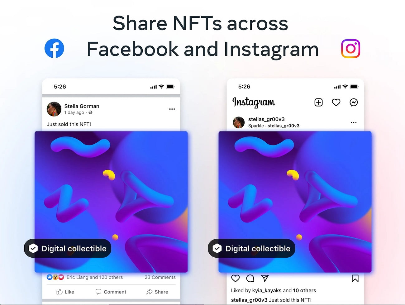 Meta a început testarea unei funcții NFT pentru Instagram și Facebook