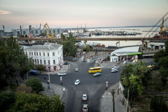 odessa,,ukraine, ,august,14,,2015:,selective,blur,on,cargo