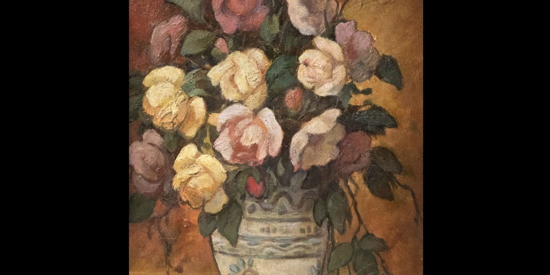 Pictura „Ulcică cu trandafiri”, de Ștefan Luchian, adjudecată la casa Alis