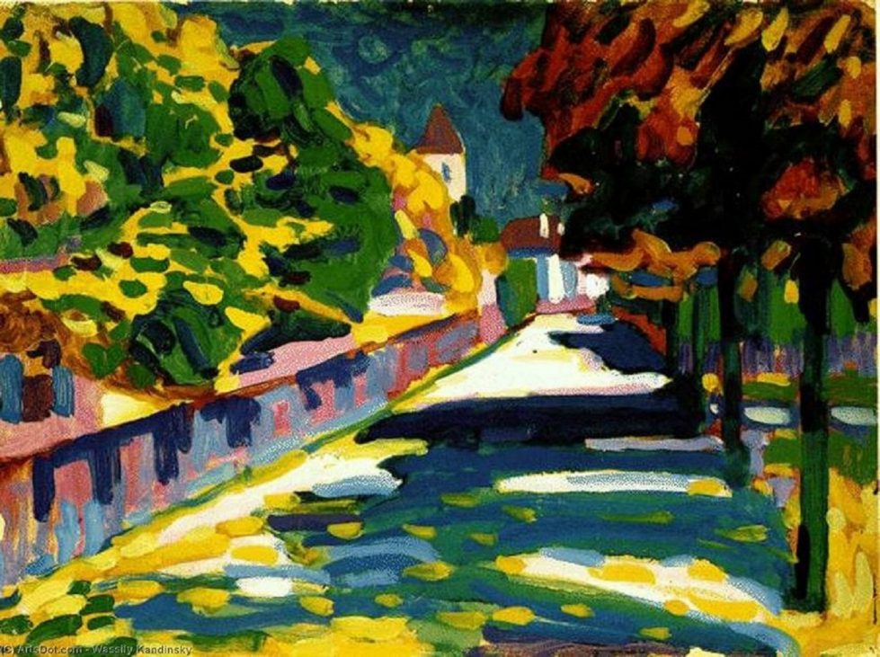 autumn in bavaria” (1908) vasily kandinsky