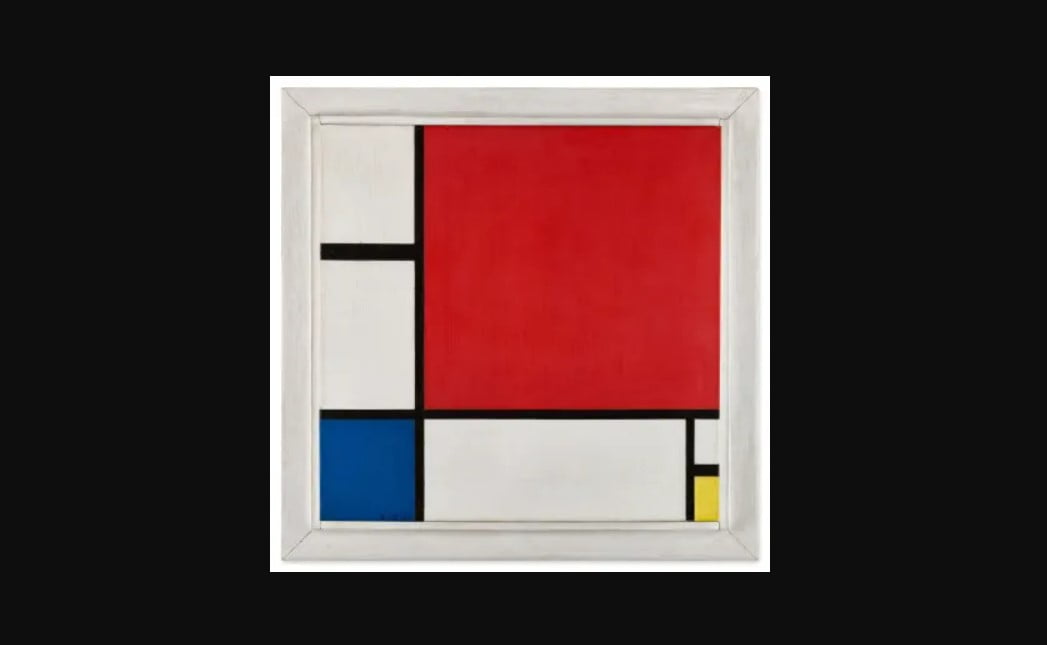 mondrian, composition no ii,Piet Mondrian, curatorial.ro