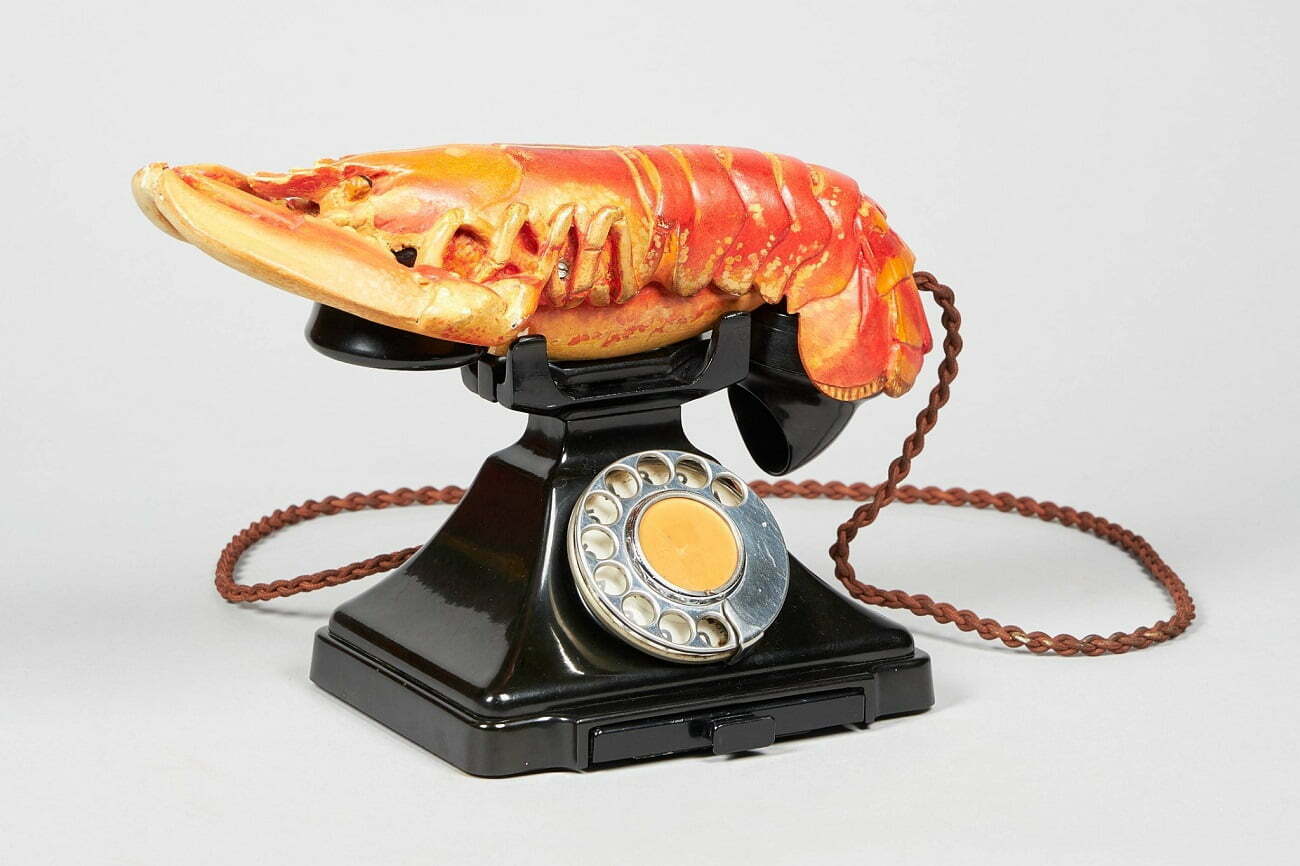 salvador dalí, lobster telephone, 1938
