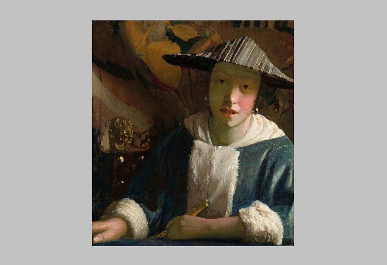 girl with a flute