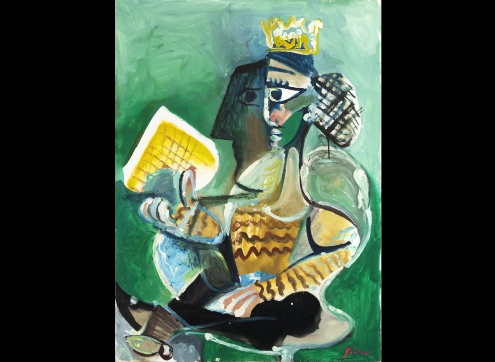 picasso, femme assise à la galette des rois, curatorial.ro