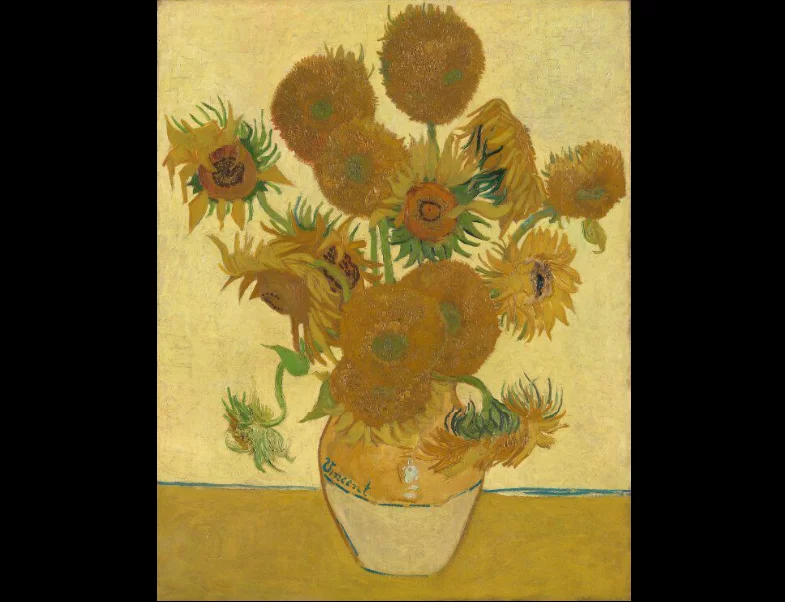 sunflower, van gogh, national gallery