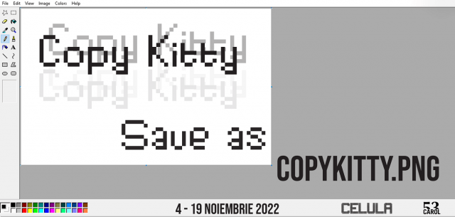 copy kitty @ celula de artă, expozitie, curatorial.ro