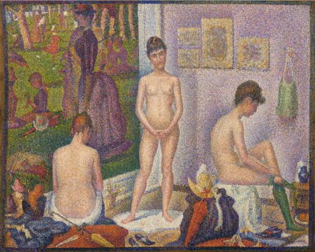 seurat, les poseuses, colectie allen, christies, curatorial.ro