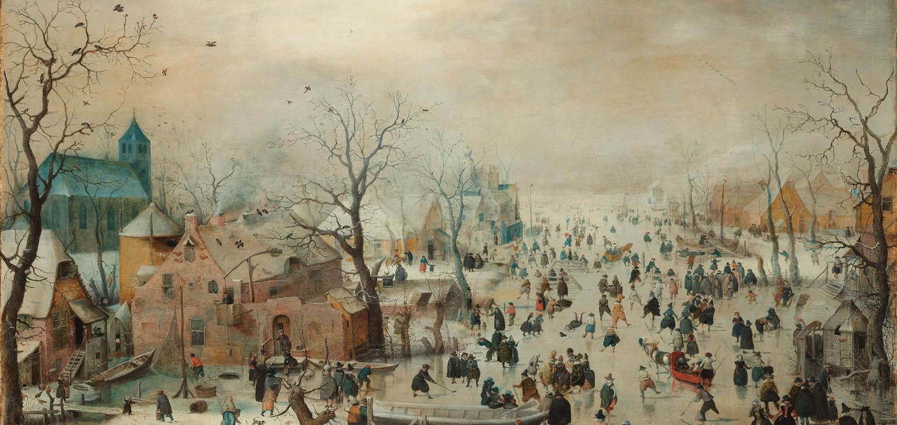 hendrick avercamp winter landscape with ice skaters rijksmuseum