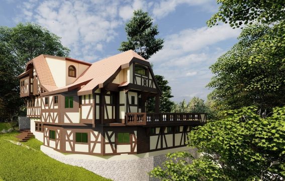vila sipot peles, aspect final dupa restaurarea completa