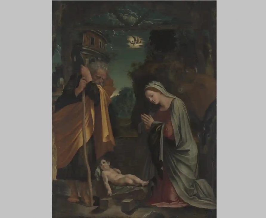 peruzzi, nativity, national gallery london, ulster museum