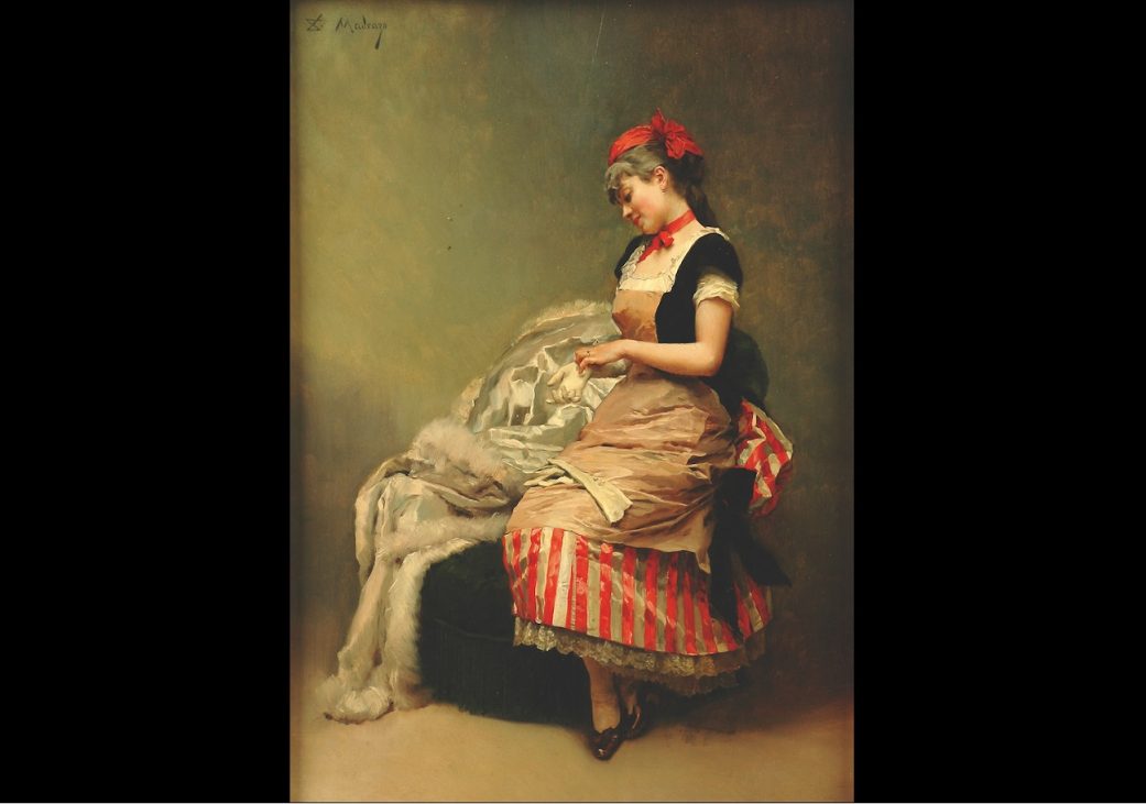 raimundo de madrazo, aline, after a pleasurable rendezvous, c. 1870, oil on canvas