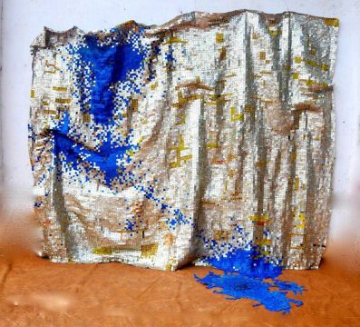 ink splash ii, © el anatsui