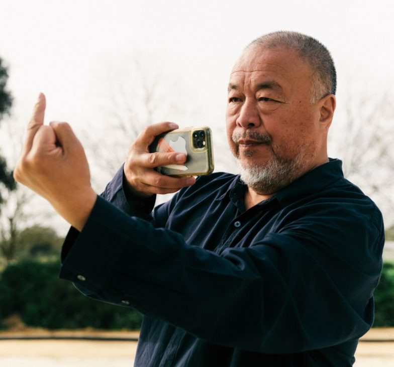 ai weiwei at his studio in montemor o novo portugal. photographed by morgan sinclair for avant arte