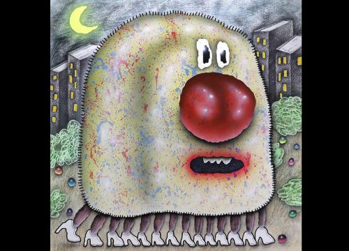 bijijoo disguise 2023 oil acrylic pastel on canvas