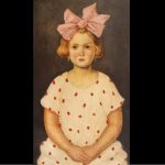 fetița cu fundiță roz, nicolae tonitza, artmark