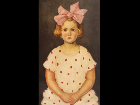 fetița cu fundiță roz, nicolae tonitza, artmark