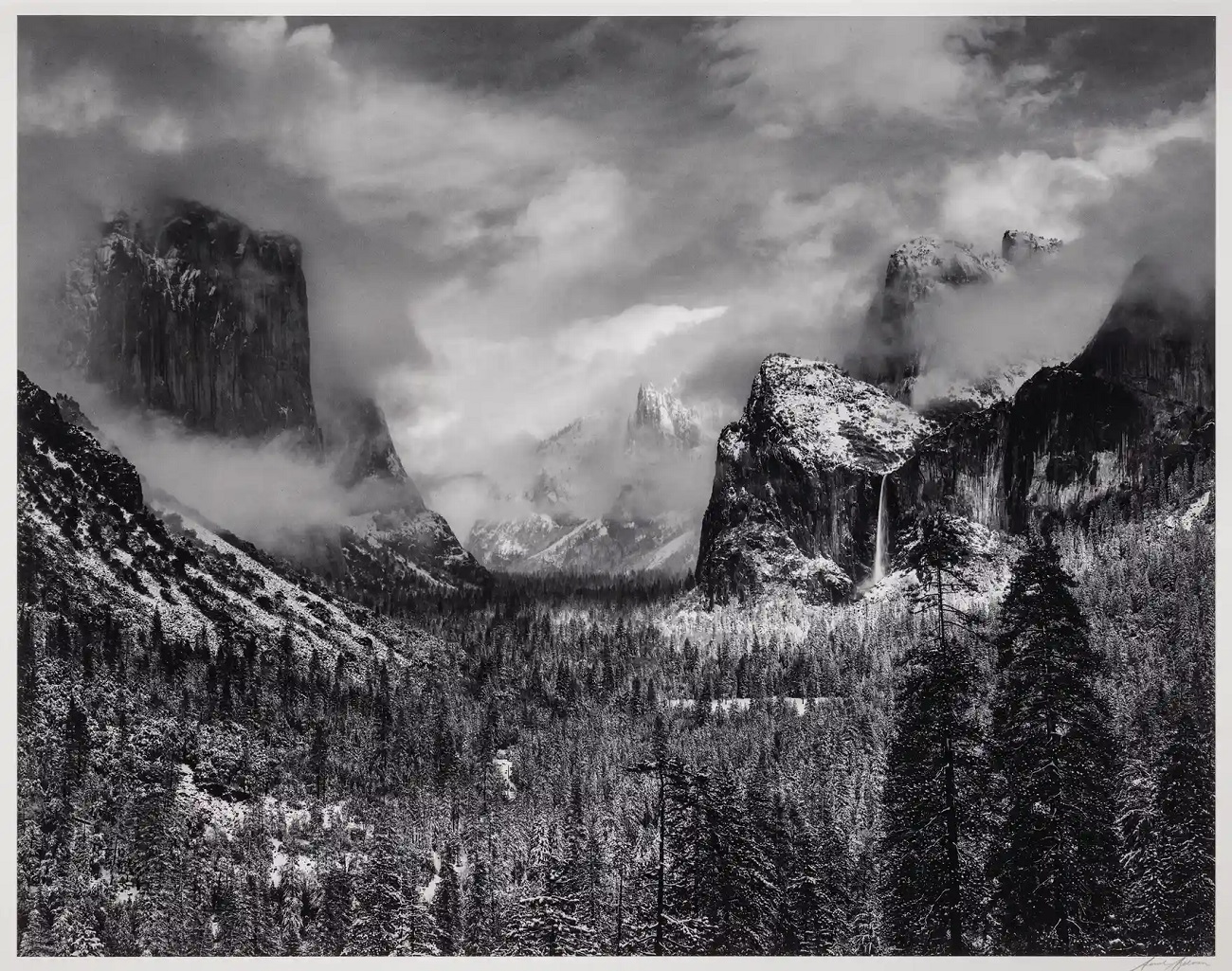 ansel adams, clearing winter storm, yosemite national park, cca 1937. foto ansel adams the ansel adams publishing rights trust