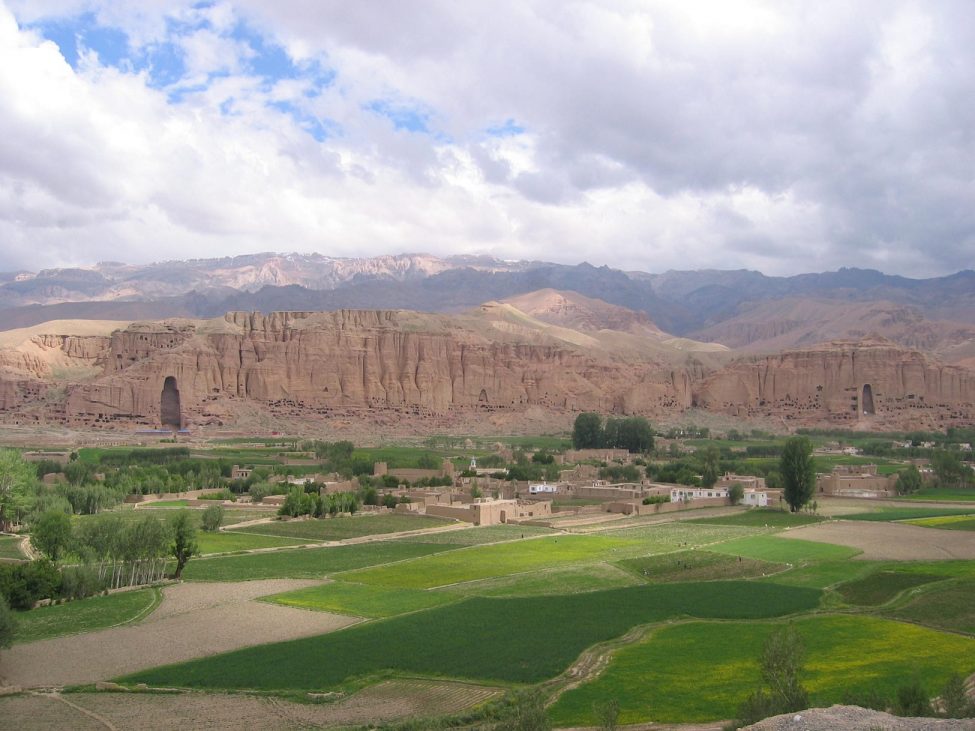 vue générale de la vallée de bamiyan