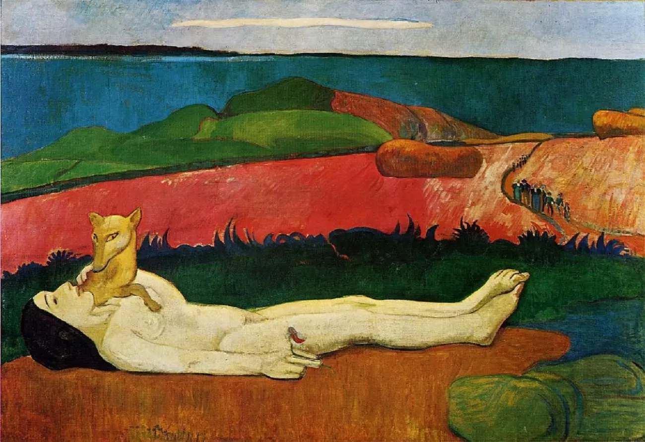 the loss of virginity (awakening of spring) paul gauguin