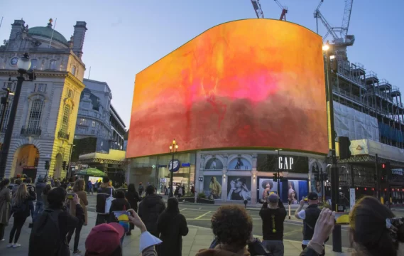 arrival frank bowling londra piccadilly lights © frank bowling courtesy circa