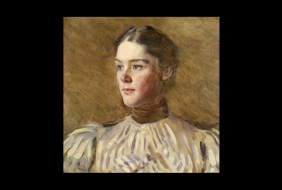 cecilia beaux, self portrait, 1894 oil on canvas unframed: 25