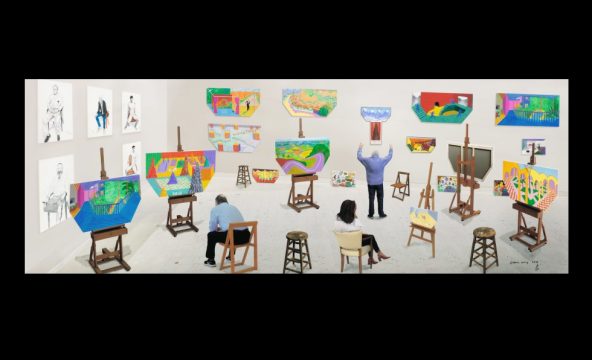 david hockney, inside it opens up as well (2018)