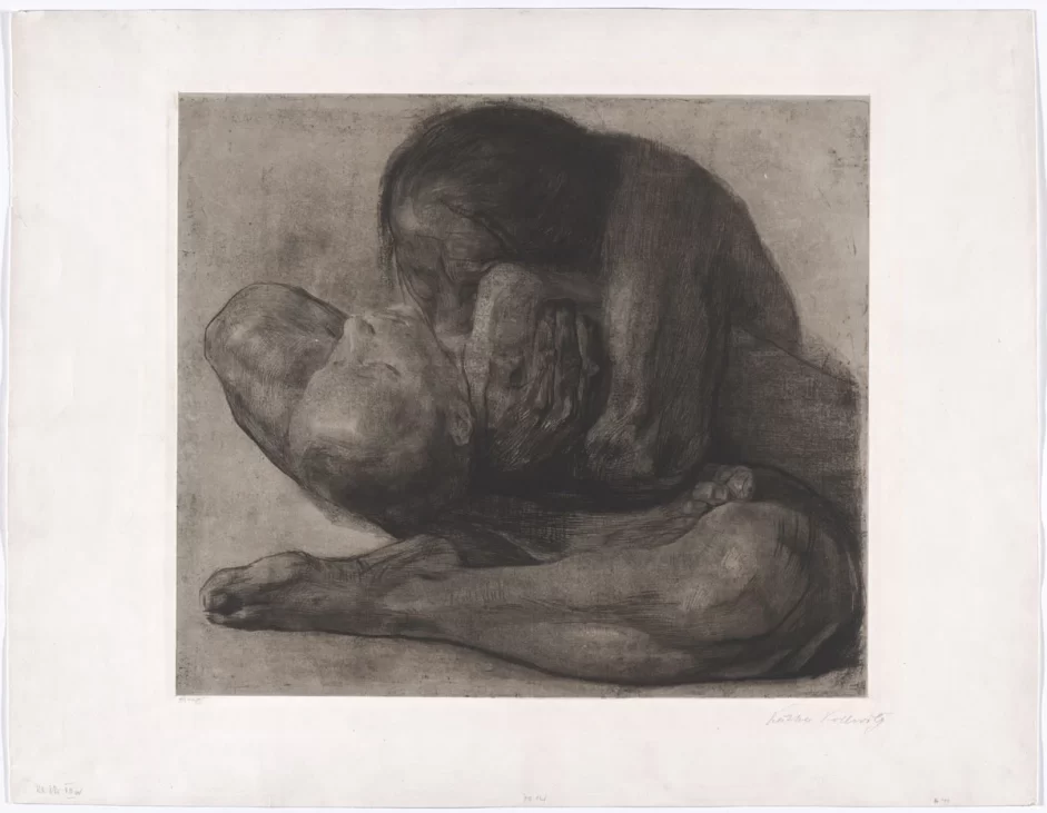 käthe kollwitz, woman with dead child (frau mit totem kind), 1903, moma