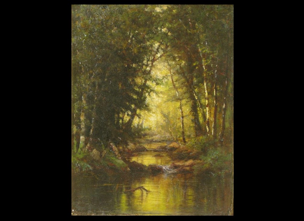 susie m. barstow, sunshine in the woods (1886). paul stuka collection. photo hawthorne fine art, new york